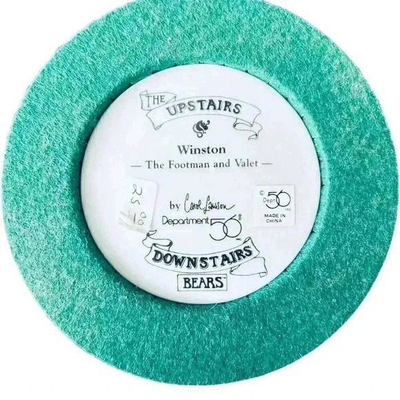 Dept 56 Upstairs Downstairs Bears Winston The Footman & Valet Figurine 6" - Picture 5 of 5